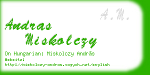andras miskolczy business card